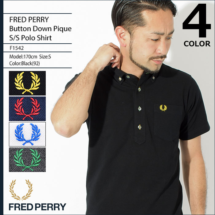 佩里按钮按下的短袖 polo 日本规划 (弗雷德 · 佩里 fredperry f