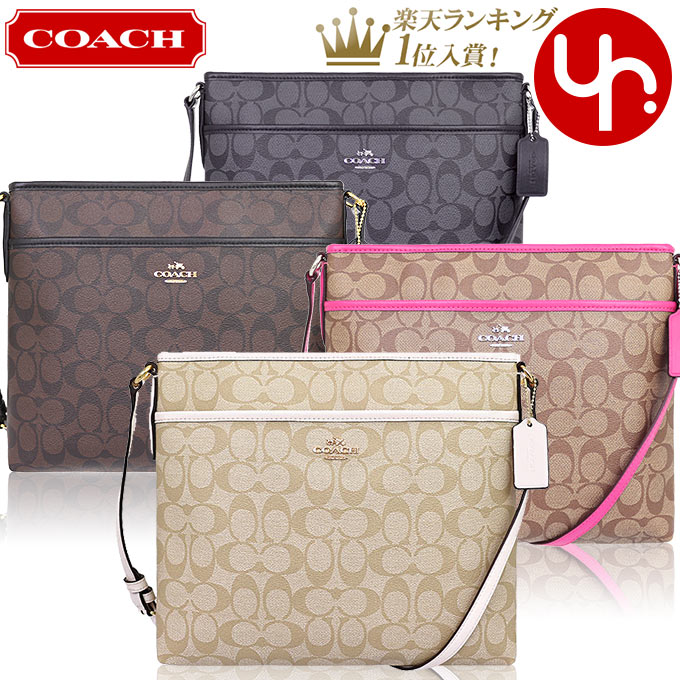 コーチ Coach バッグ 長財布 ショルダーバッグ コーチ バッグ F58297 特別送料無料 コーチ ラグジュアリー シグネチャー Pvc レザー ファイル バッグ アウトレット品レディース ブランド 通販 斜めがけ 2020 夏 あす楽 インポートコレクションｙｒcoach コーチ バッグ