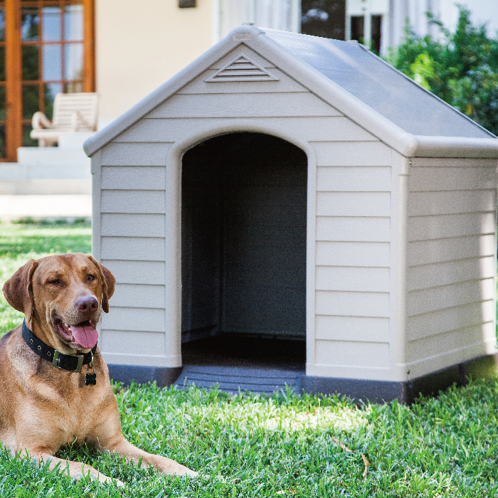 安価返品okの犬小屋 Keter 屋外 ドッグハウス ヒートランプ 大型犬 中型犬 小型犬 すべり台 犬舎 ネコ砂 イノセント店 犬小屋 大型 中型 小型犬ｏｋ 樹脂製ドックハウス史上最も激安最新品の