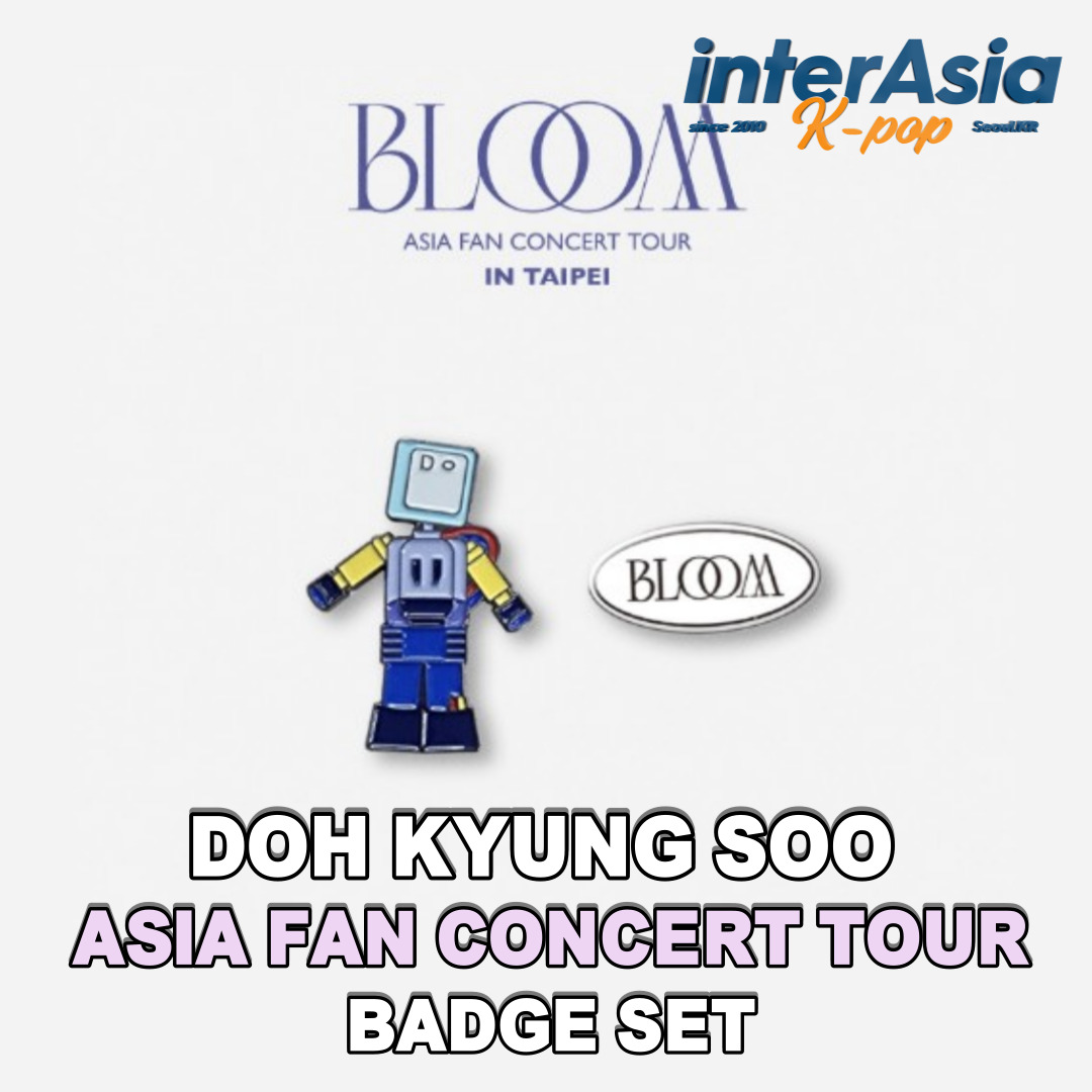 Doh Kyung Soo Badge Set Asia Fan Concert Tour Bloom Exo