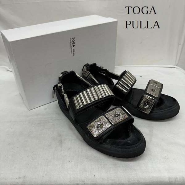 楽天市場TOGA PULLA トーガ プルラ サンダル サンダル Sandals メタル コンチョ スニーカー サンダル 39USED