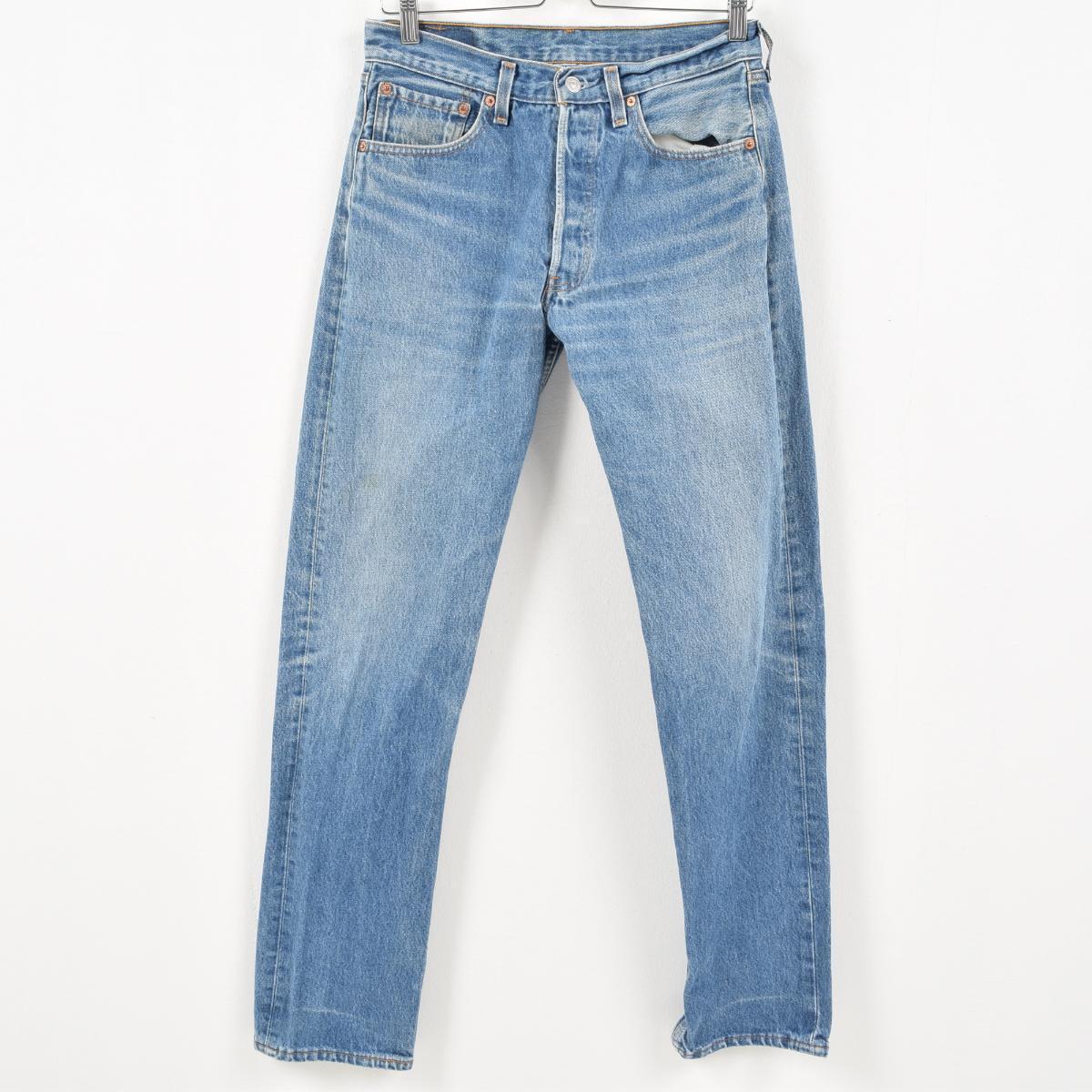 90年代李维斯levi"s 501牛仔裤笔直牛仔裤usa制造人w31/wal6215