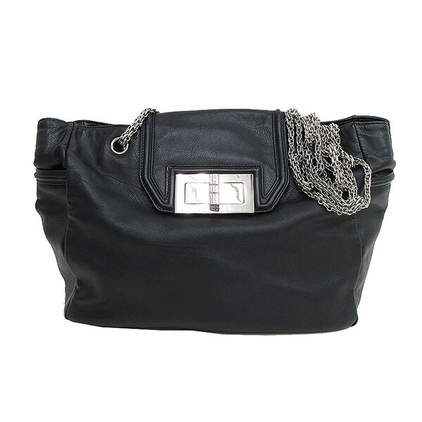 人気のクリスマスアイテムがいっぱい ショルダー トートバッグ ショルダー チェーン ブランドバッグ 黒 レザー レザー ブランドバッグ 2 55 Chanel シャネル Netshop 2019528 ブラック 店 中古 とーたる