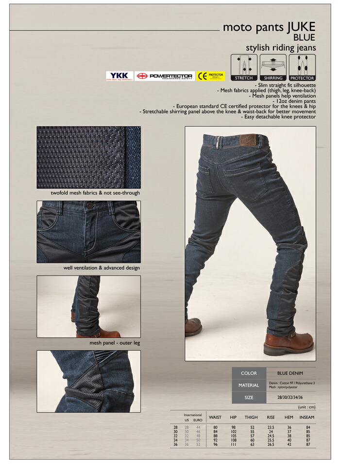 moto pants juke blue(mesh jeans)aguriburosumotopantsujukumesshu