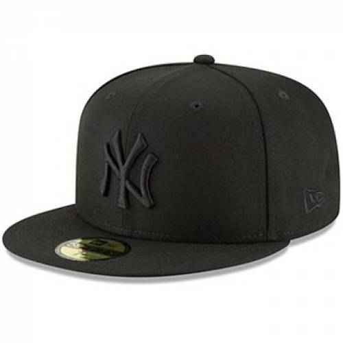 ニューエラ FITTED NEW キャップ ERA 黒 ブラック ヤンキース ロゴ【 ロゴ BLACK NEW ERA YORK