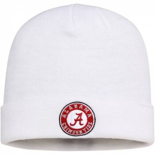 Unbranded 白 ホワイト アラバマ ホワイト ロゴ Hat ニット White Unbranded Top Of The World Alabama Crimson Tide Primary Logo Simple Cuffed Knit Hat Ala バッグ キャップ 帽子 メンズキャップ 帽子 スニケスファッションブランド カジュアル ファッション