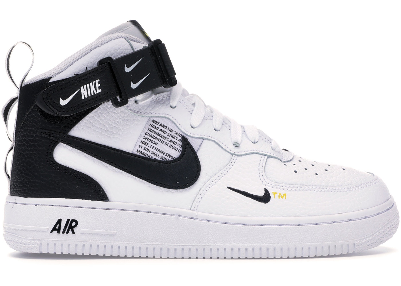 nike air force 1 utility white white black tour yellow