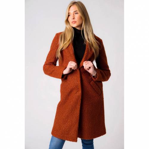 半額即出荷 In Coat スニケスファッションブランド Laundry Fortune Textured ジャケット In レディースファッション 橙 Midi Coat Arabian Orange Boucle Laundry Longline カジュアル パーカー Tokyo オレンジ Spice ファッション Tokyo ベスト ワーク