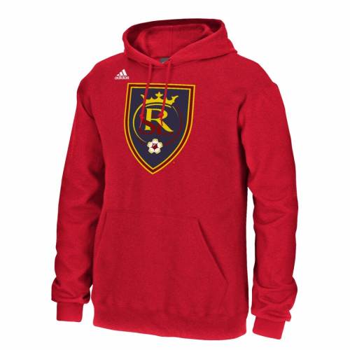 アディダス Adidas ロゴ 赤 レッド メンズファッション トップス パーカー Red メンズ Adidas Real Salt Lake Logo Set Pullover Hoodie Red Red スニケスファッションブランド カジュアル ファッション ジャケット パーカー ベスト