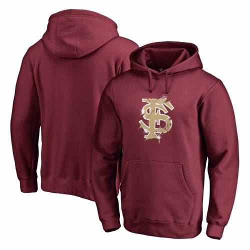 激安正規品 Fanatics Branded フロリダ Splatter スケートボード ロゴ State トップス トップス Fanatics Branded Florida Seminoles Splatter Logo Pullover Hoodie Garnet メンズファッション トップス パーカー スニケスファッションブランド カジュアル