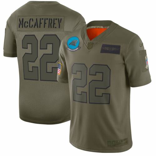 アメリカン Jersey 半袖 Carolina ナイキ Jersey Olive スポーツ Nike スポーツ Salute アウトドア ジャージ To トップス 19 アメリカンフットボール Christian フットボール Panthers カロライナ パンサーズ Service Mccaffrey 送料無料 スニーカーケース 店