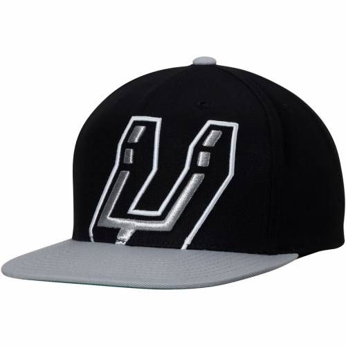 ミッチェル ネス Mitchell Ness Snapback スパーズ Xl Mitchell ロゴ スナップバック バッグ キャップ 帽子 メンズキャップ メンズ San Antonio Spurs Mitchell And Ness Cropped Xl Logo Adjustable Snapback Hat Black Gray Bla スニケススポーツブランド