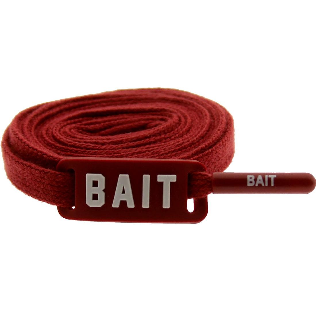 red flat shoelaces