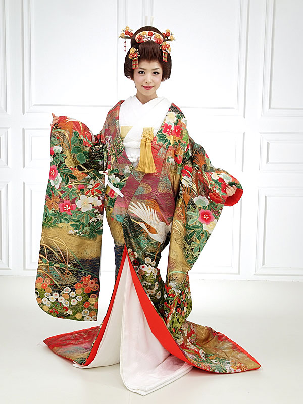 uchikake 和服设置的颜色 uchikake 和服出租和服租赁颜色 uchikake