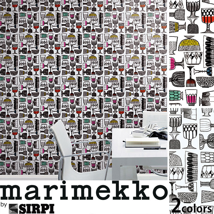 激安店舗 マリメッコ 壁紙 Marimekko Kippis 14100 14101 1ロール 70cm 10m 単位で販売 シール壁紙 フリース壁紙 不織布 壁紙屋本舗 壁紙屋本舗 カベガミヤホンポ Kippis By Marimekko Finland Imported Wallpaper 正規品超歓迎直輸入