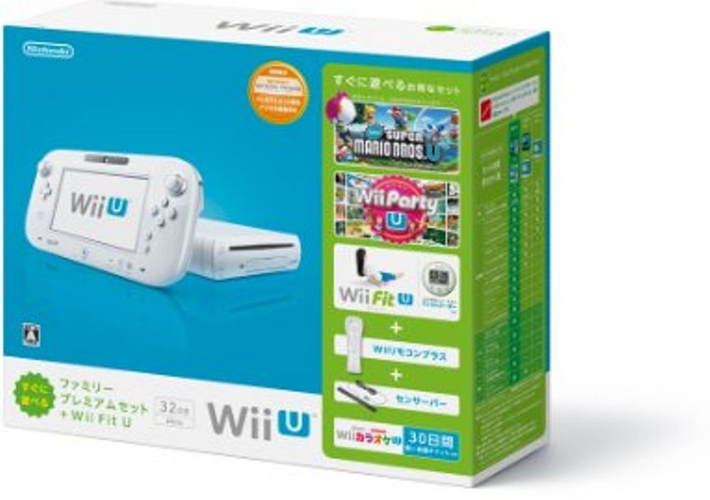 送料無料 中古 Wii U Ps3 すぐに遊べるファミリープレミアムセット Wii 本 Pcエンジン Fit U シロ バランスwiiボード非同梱 箱説付き 買取ヒーローズ１号店