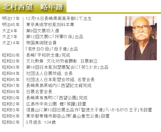 北村西望年轻的日的织田信长(青铜雕像)