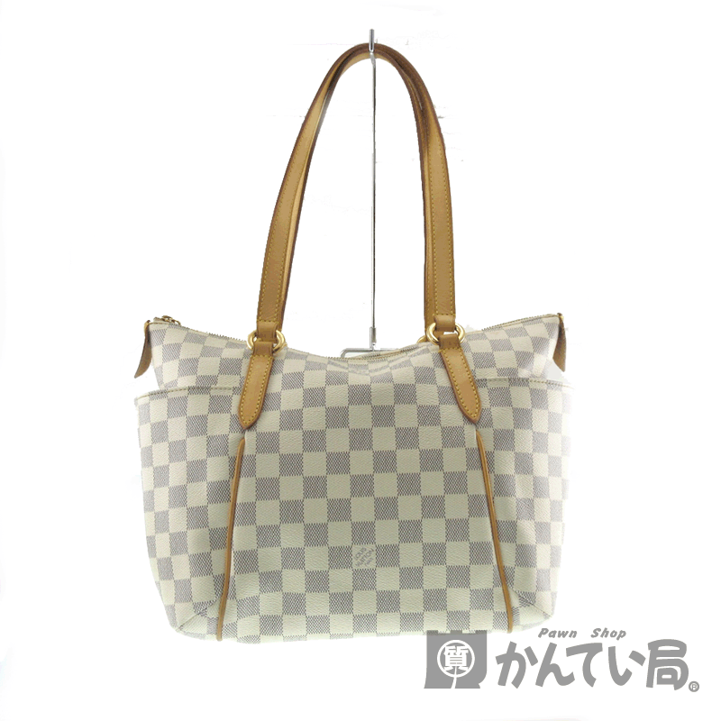 Louis Vuitton ルイヴィトン N トータリーpm ダミエキャンバス トートバッグ バッグ アズール ホワイト系 レディース トートバッグ ブランド 中古 Used B 6 K 質屋 かんてい局春日井店 質屋かんてい局 店