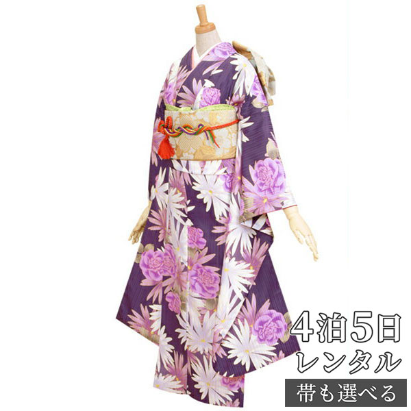 振袖結婚式卒業式レンタル レンタル訪問着ふりそでレンタル振袖着物セットパーティージュニア着物結納七五三レンタル結婚式留袖レンタル結納振袖レンタルr266 紫袴レンタルレンタル薔薇とマーガレットレンタル振袖産着レンタルレンタルフルセットふりそで振袖セット