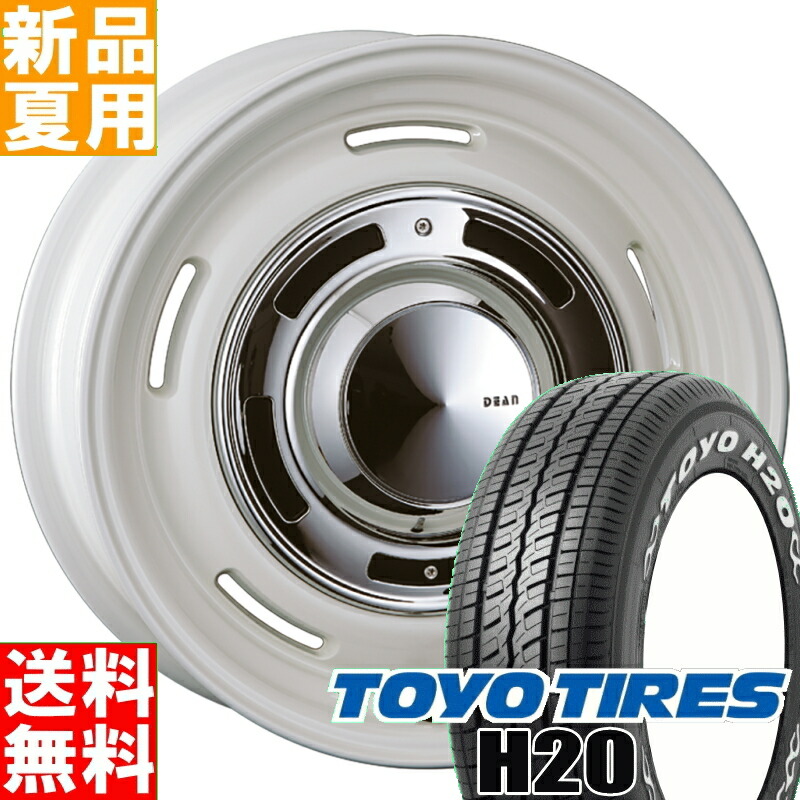 10月15日限定〕ポイント最大22倍 トーヨー TOYO H20 セット 215 車用品/65Ｒ16 109/107 COUNTRY サマータイヤ  ホイール 4本 セット 16インチ DEAN CROSS COUNTRY 16×7.0J+40 6/139.7 夏用 新品：タイヤ屋 来人喜人  上和田店*トヨタ ハイエース 200系 専用 フェンダー注意