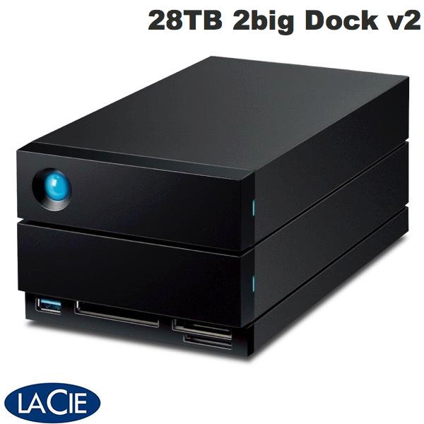 楽天市場Lacie 28TB 2big Dock v2 Thunderbolt 3対応 外付けハードディスク STLG28000400