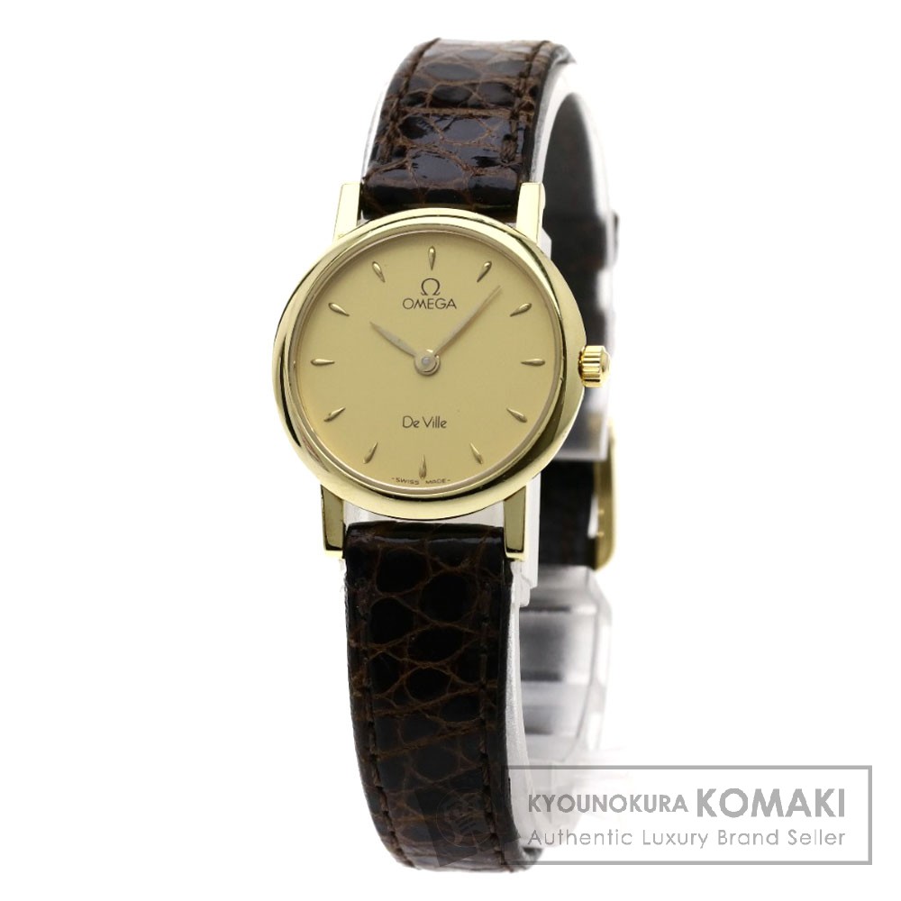 Omega 買取査定 分割 デビル 腕時計 Oh済 安い 理由 K18ピンクゴールド 革 レディース オメガ Omega オメガ デビル 腕時計