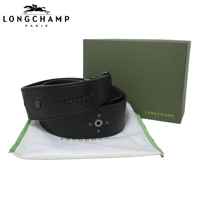 ショルダー ストラップ Sanalpha サンアルファ レザー スタッズ Longchamp その他 ロンシャン 757 001 Black ブラック 単品 単品 世界中で愛されるロンシャンはプレゼントにおすすめ ラッピング対応 12時まで即日発送 日 除く Longchamp レディース