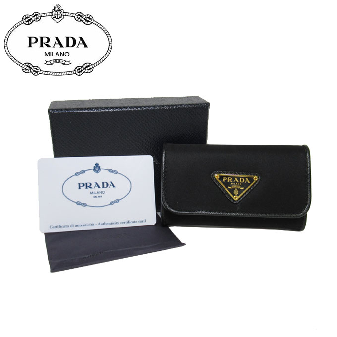 プラダ アウトレット Prada キーケース サンアルファ 1pg222 ナイロン 三角プレート 6連キーケース キーケース ディズニー Tessuto Nero O Rcp レディース Sanalpha サンアルファ 14時まで即日発送 日曜定休日 Wonderpick In