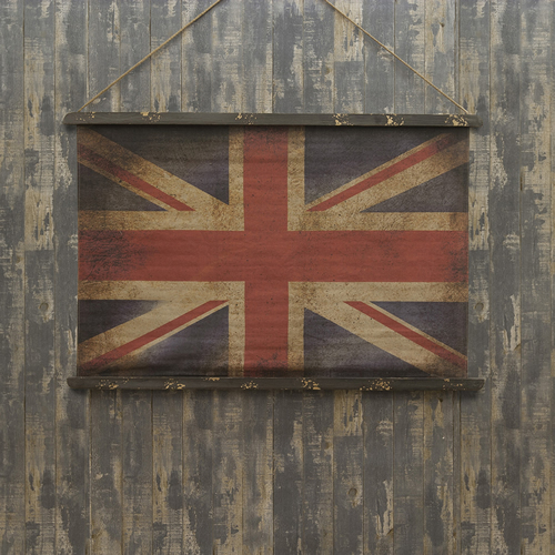 国旗挂毯 105 厘米 (英国) 联盟杰克联合王国墙装饰内墙国旗挂毯古董