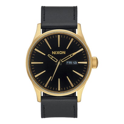 激安特売 ニクソン Nixon Sentry Gold Leather Black 腕時計 サンダル Gold バッグ Black Locomall ロコンド公式ストア Sentry あす楽 交換 返品可能 ニクソン Nixon アクセサリー 時計 時計 ロコンド 正規通販高評価