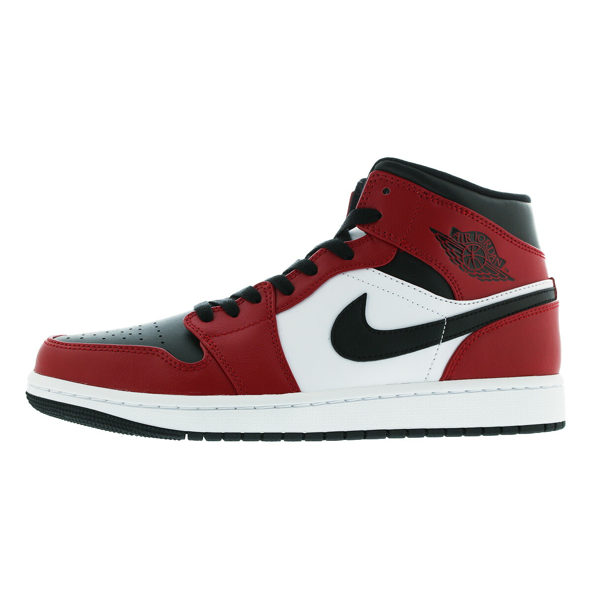 nike air jordan 1 mid耐克空气乔丹1中间black/gym red/white 554724