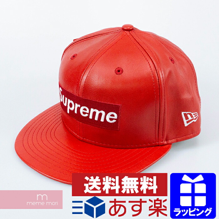 Leather 2015AW Box mori シュプリーム×ニューエラ Supreme×New 2015AW Era レザーボックスロゴキャップ  New 帽子 New Logo 【全品15％OFF！12/4まで】 Era 6パネル レッド サイズ7-3/8(58.7cm) 【190927】  プレゼント ギフト：ブランド古着の買取販売meme mori 【あす楽 ...