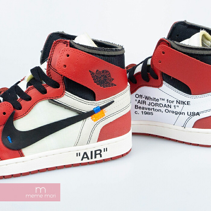 jordan 1 virgil abloh chicago aa3834-101灰白×耐克空气乔丹1