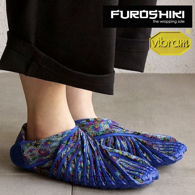 FUROSHIKI shoes furoshiki shoes shoes men's women's FUROSHIKI Blue Flower (16UAC08)