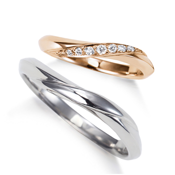 2本でこの価格期間限定ベビーホースシュー特別価格結婚指輪マリッジ結婚指輪 マリッジリングリングプラチナ900 K18ピンクゴールド大人可愛いパールエレガントダイヤモンドラインペアリング1年以内サイズ
