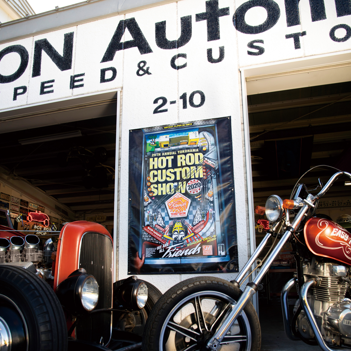 29th Yokohama Annual Yokohama 車検証入れ Hot Rod Custom Fink Show バナー