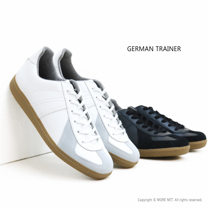 まとめ買い商品 メーカー包装済 メーカー公式ショップ ジャーマントレーナー German Trainer レザースニーカー 11 メンズ アントゲージ レディース レディース Gramicci 靴 本革 23 28 5cm モアネット Casual Select サイズ展開拡大で レディースファンも必見