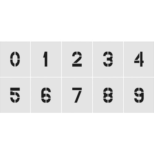 模板0-9 1套10张学分字体大小100*65mm ast-setn10065眼睛标记