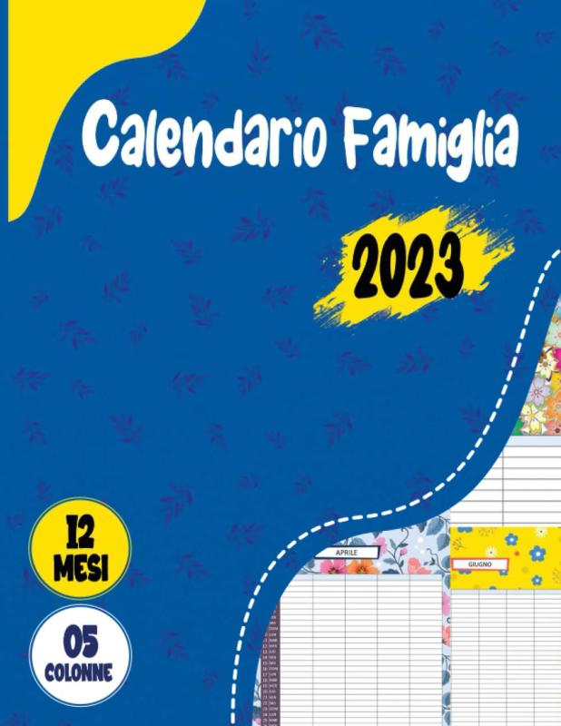 Calendario Famiglia Colonne Agenda Della Famiglia Mensile