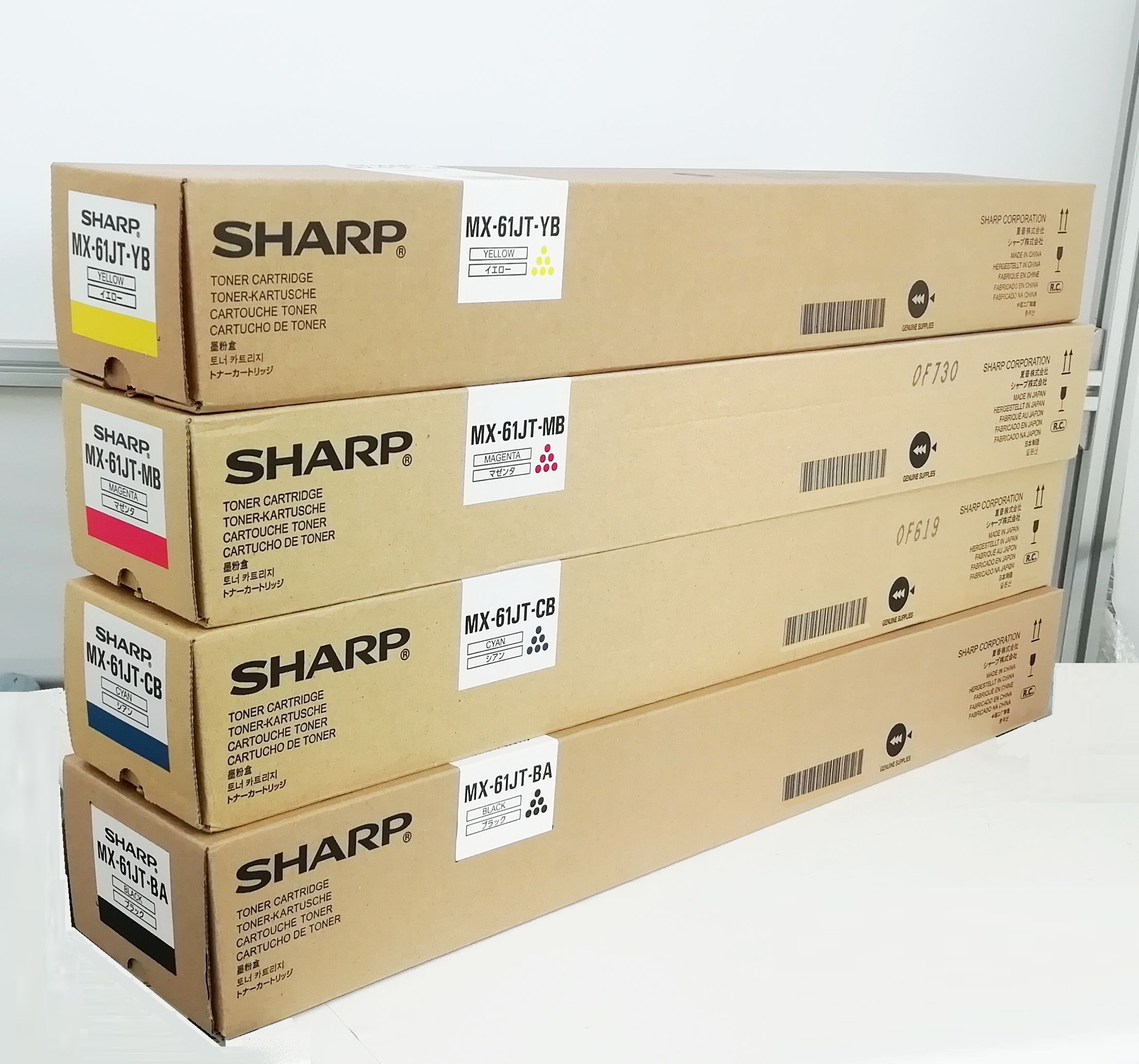 楽天市場SHARP シャープ 純正 トナー 4色セット MX 61JT BA MX 61JT YBMX 61JT CB MX 61JT