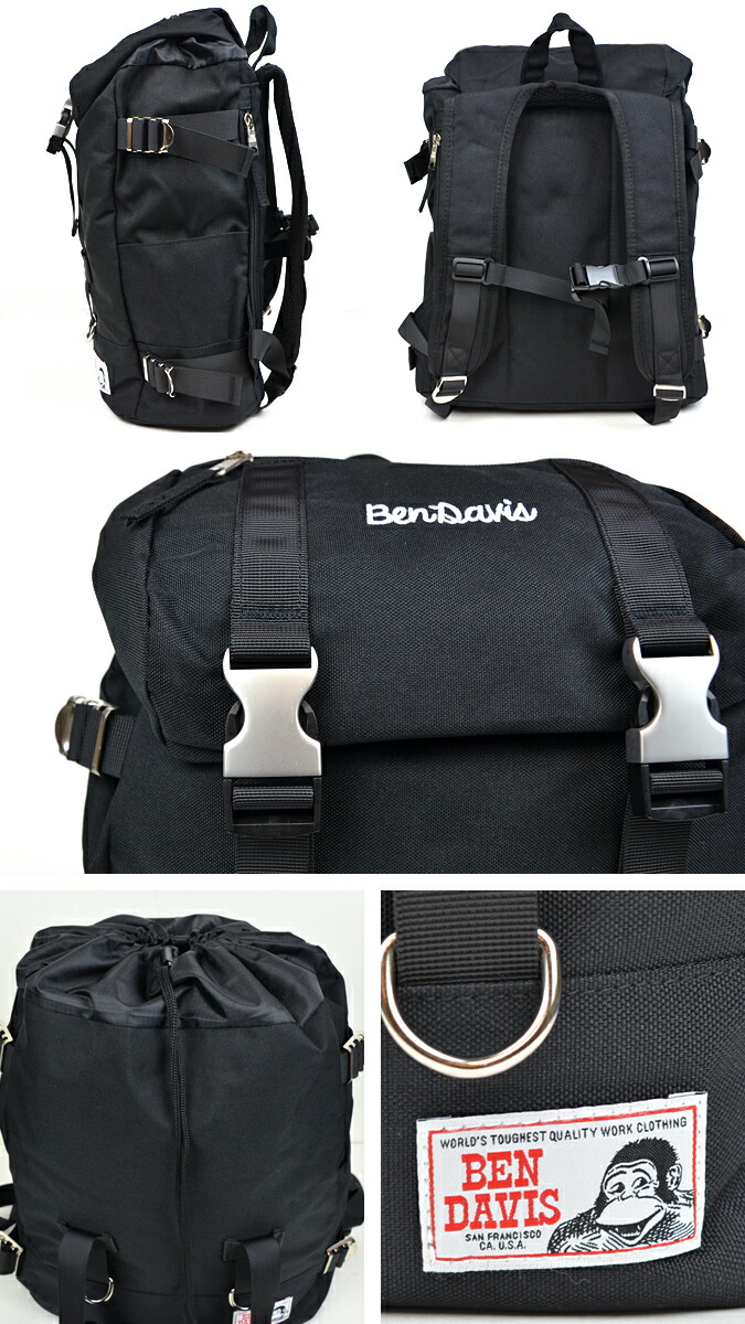 ben davis(本戴比思)backpack mini daypack金属带扣日包包帆布背包