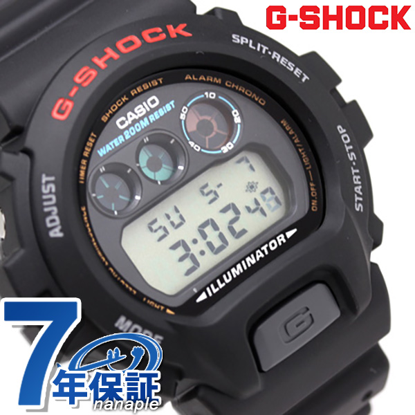 g-shock casio dw-6900-1vct手表卡西欧g打击钟表