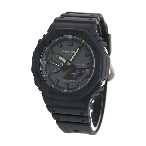 g-shock ga-2100人手表ga-2100-1a1dr卡西欧g打击全部黑色黑钟表