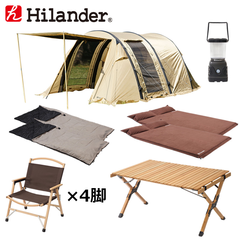 Hilander ハイランダー エアートンネルmiiny テント タープ アウトドア フルコンプリートセット ナチュラム テント キャンプ専門店 テント