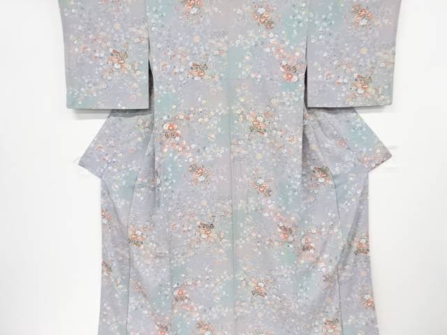 花車に毬模様小紋着物 リサイクル 中古 Kimono Shinei 羽織和服２号店袋帯 合計1万円以上の購入で送料無料