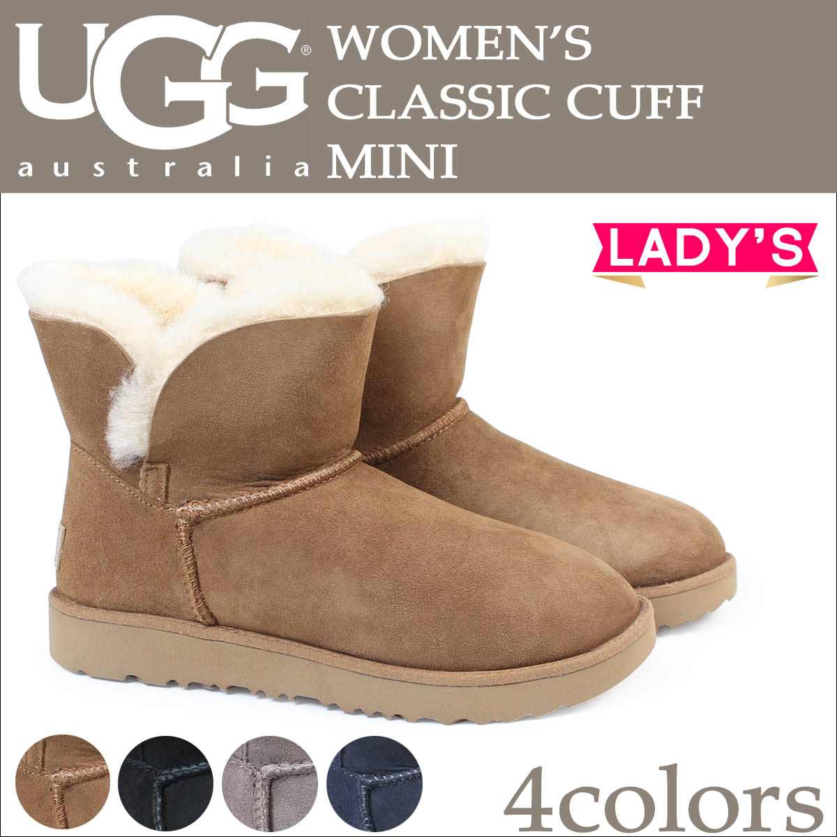 ugg womens classic cuff mini boots imperial