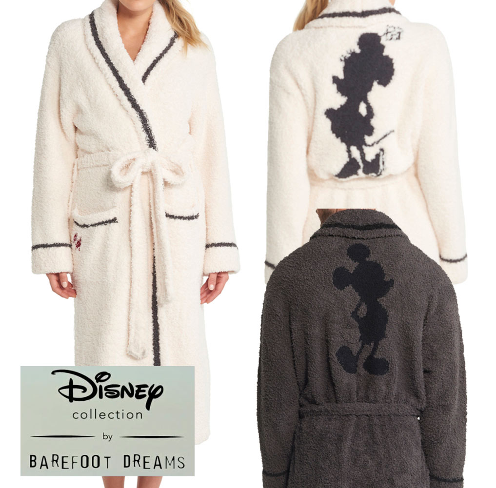 ベアフットドリームス ディズニーコラボ ミッキー Classic バッグ ミニーバスローブ ロングガウン 通販 Barefoot Dreams Classic Disney Mickey Mouse Adult Robe D100 あす楽対応 関東