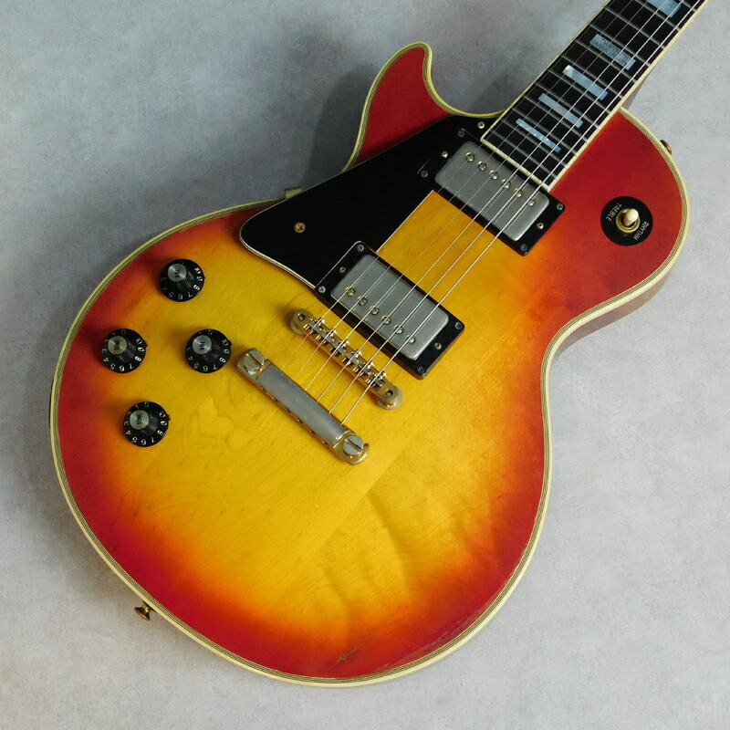 Gibson 1974 Les Paul Dvd Custom Custom Lh Mod 中古 1974 楽器 エレキギター ギブソン レスポールカスタム 左利き Pu交換 ビンテージ 1974年製 非純正ハードケース付き お宝市番館 送料無料