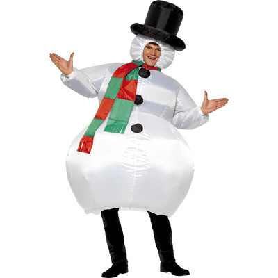 送料無料 かぶりもの インフレータブル スノーマン コスプレ 仮装 衣装 コスプレ 大人 コスチューム 女性 クリスマス おもしろ スノーマン 雪だるま 爆笑 スノーマンコスチューム レディース 面白 おもしろコスチューム 大人用 男性用 笑える 女性用 雪ダルマ