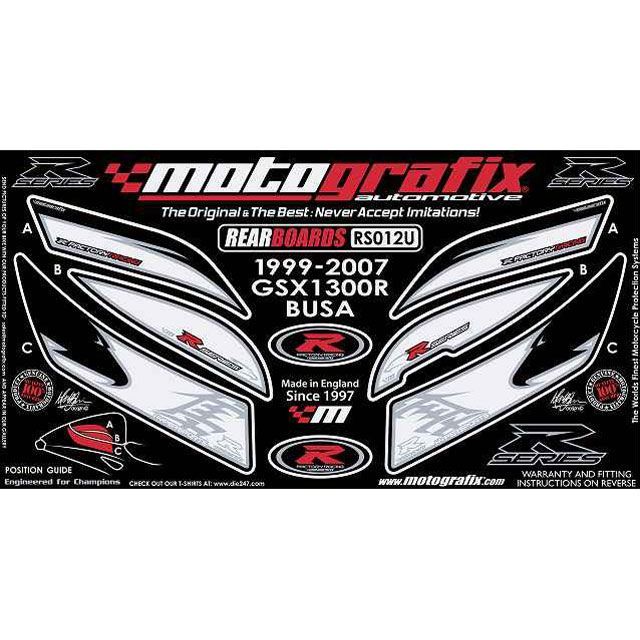 Motografix 隼 バイク用品 ハヤブサ ドレスアップ カバー Rs012u ボディパッド Rear Rear スズキ モトグラフィックス パークアップバイク ボディパッド 店モトグラフィックス Motografix ドレスアップ カバー 外装